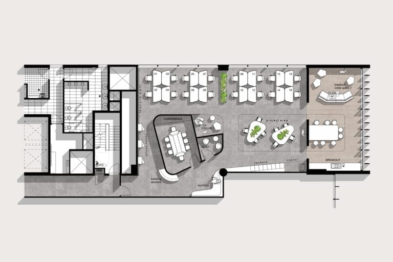 Level 3 (241sqm): Example of potential floorplan